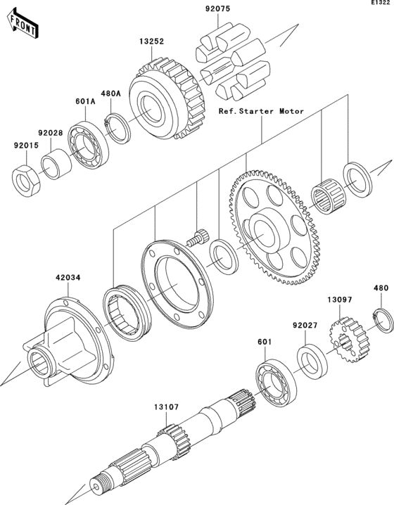 Secondary shaft