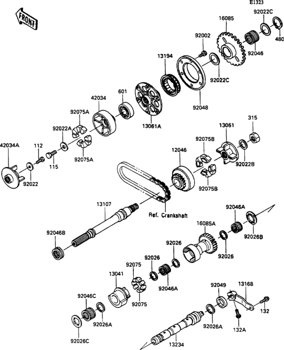 ZX1100 Валансирный вал