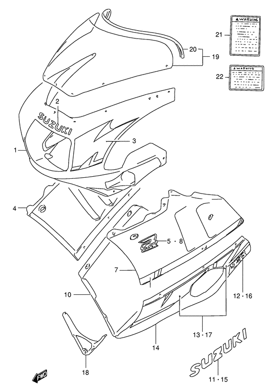 Cowling body