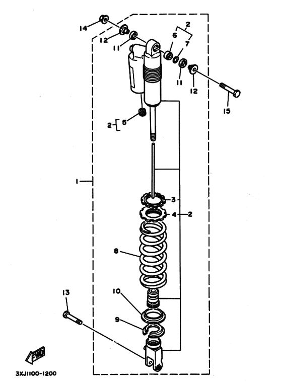 YZ250 Задняя подвеска