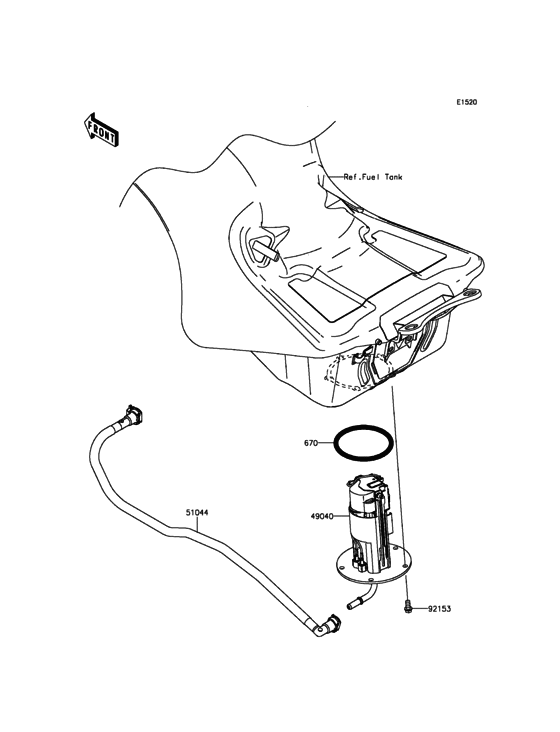ZX1400 Топливный насос