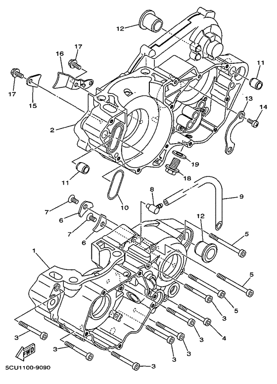  Картер двигателя