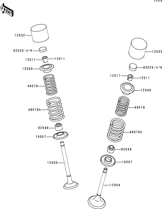 ZR750 Клапана