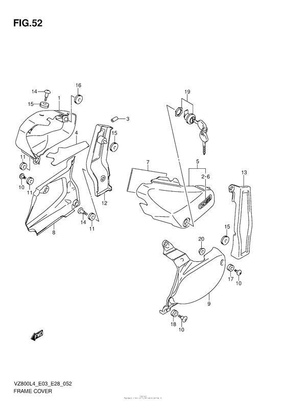 Frame Cover (Vz800L4 E03)