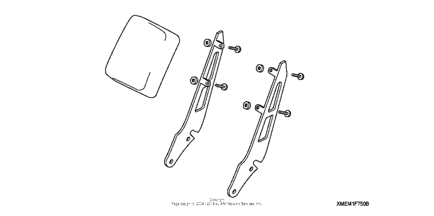 VTX1300C Deluxe chrome backrest with pad