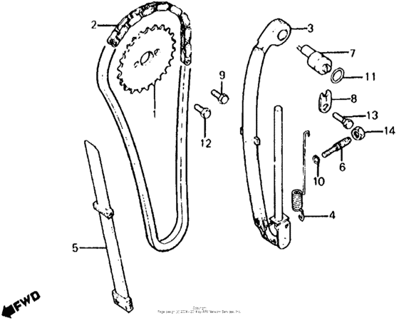 XL100S Cam chain + tensioner