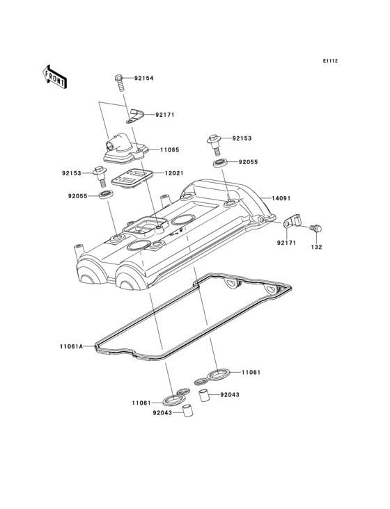 ER650 Крышка головки цилиндров