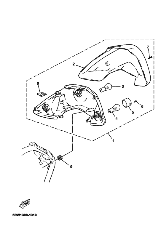 Taillight unit ass`y