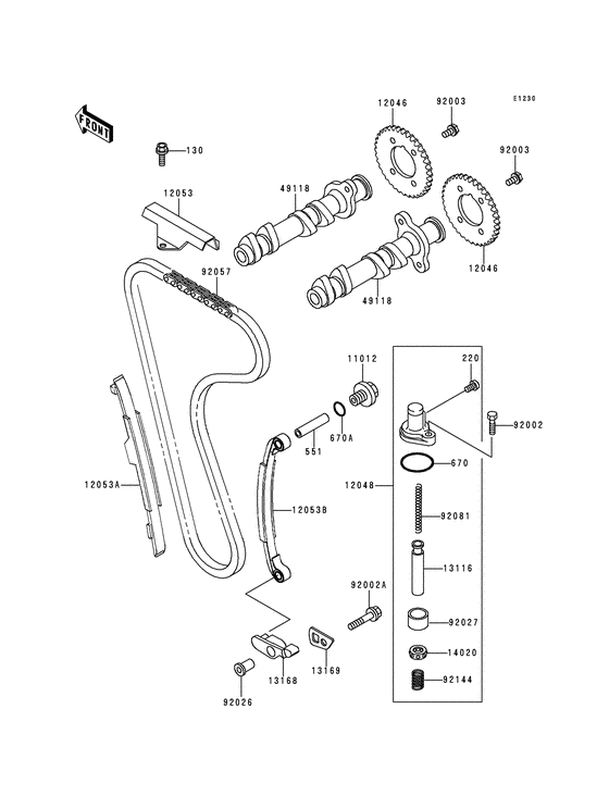 EX250 Распредвал
