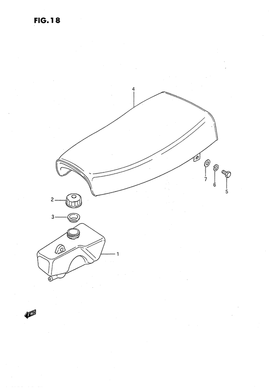 Oil tank - seat