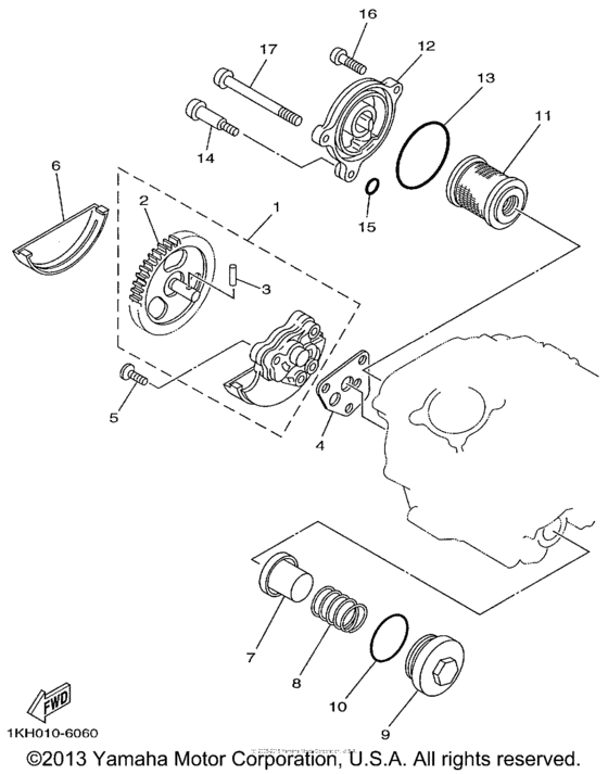 TTR225LC Масляный насос