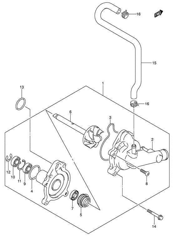 AN650 Водяная помпа