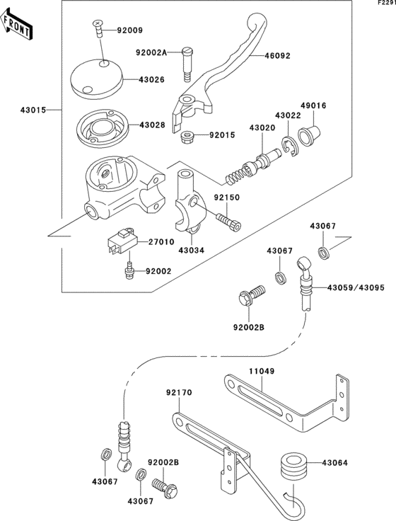 VN800 Главный тормозной цилиндр