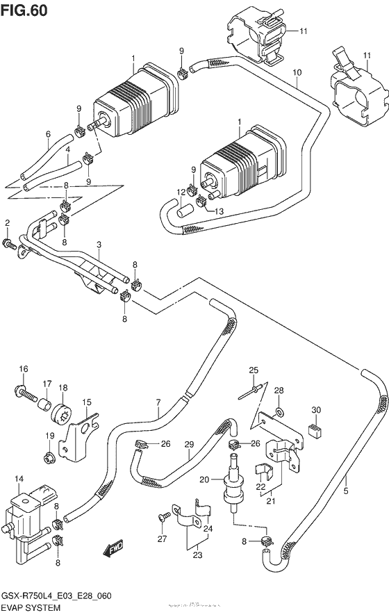 Evap System (Gsx-R750L4 E33)