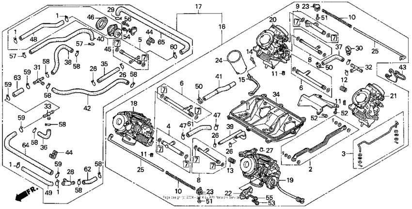 Carburetor assy. 90-93