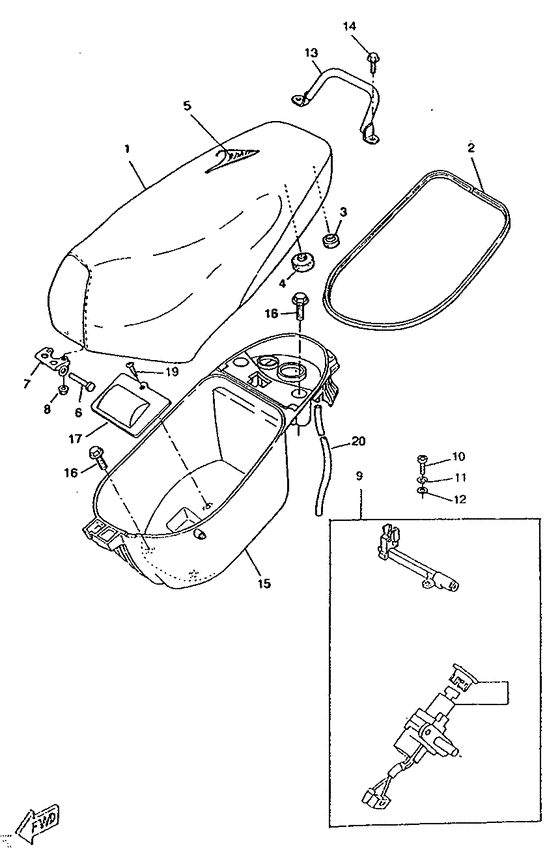 CW50RS Сидение