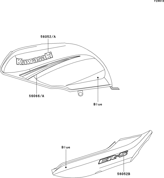 ER500 Decals(blue)(er500-c3)