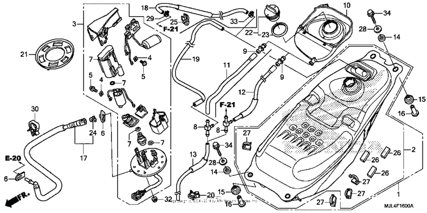 Fuel tank + fuel pump