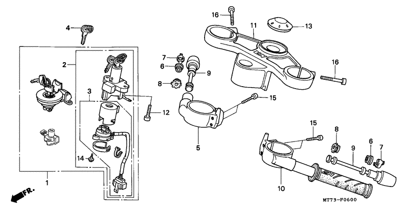 Handle pipe/top bridge