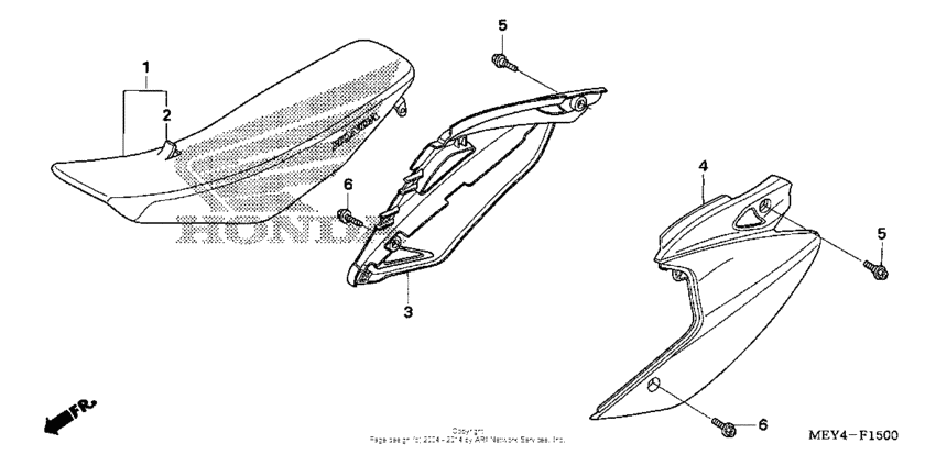 Seat + side cover