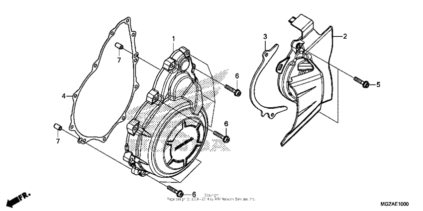 CB500F (ABS) Крышка генератора