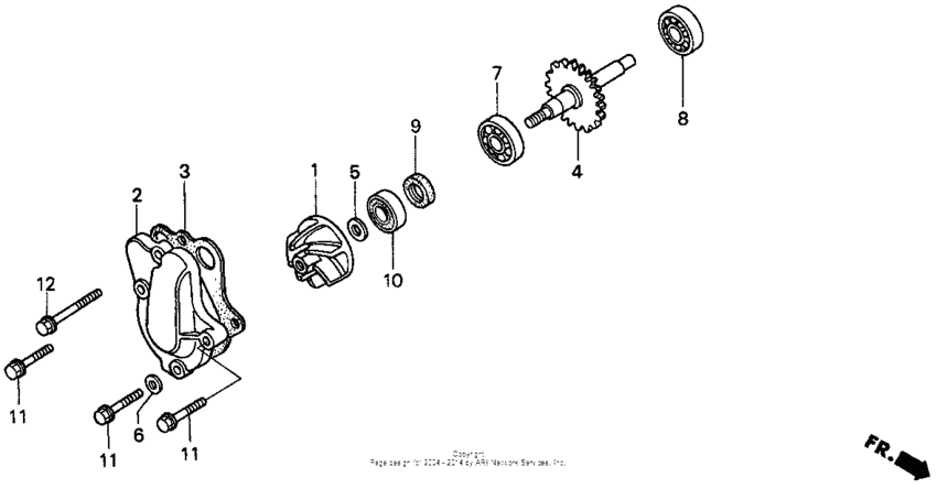 CR80R Водяной насос
