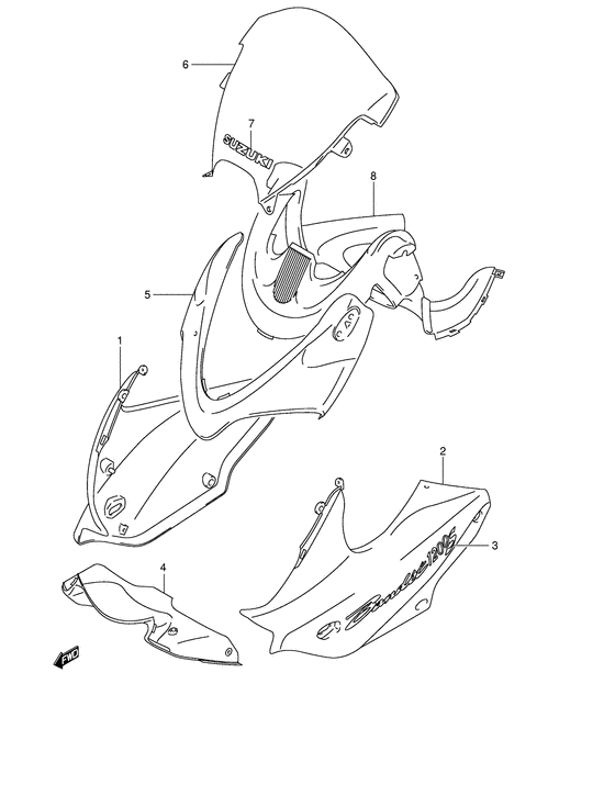 GSF1200S Cowling body