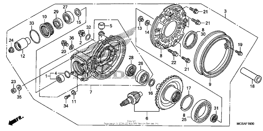 Final driven gear (st1300)