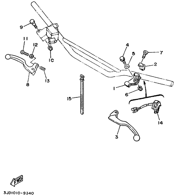 Handle switch. lever