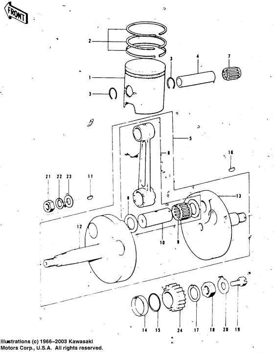 Crankshaft/piston