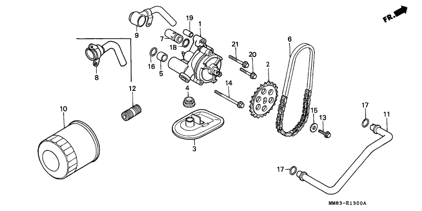 Oil filter/oil pump