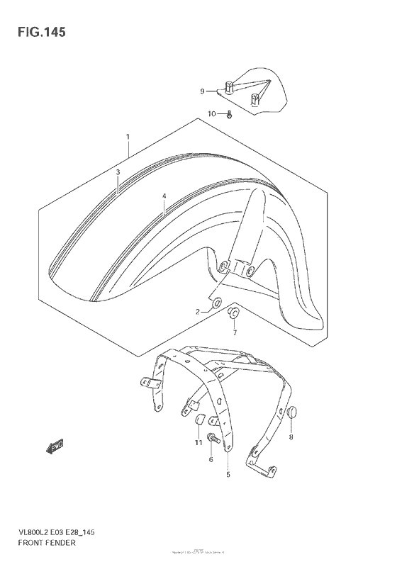 Front Fender (Vl800C  E03)