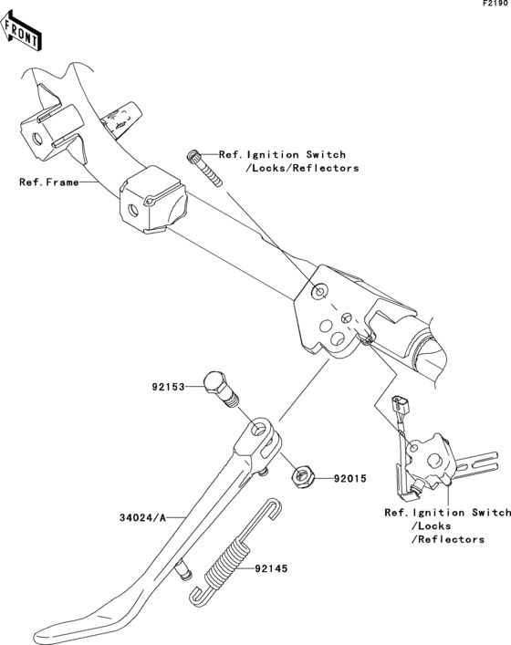 VN900 Подножка