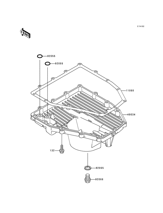 ZX600 Крышка сапуна / маслосборник