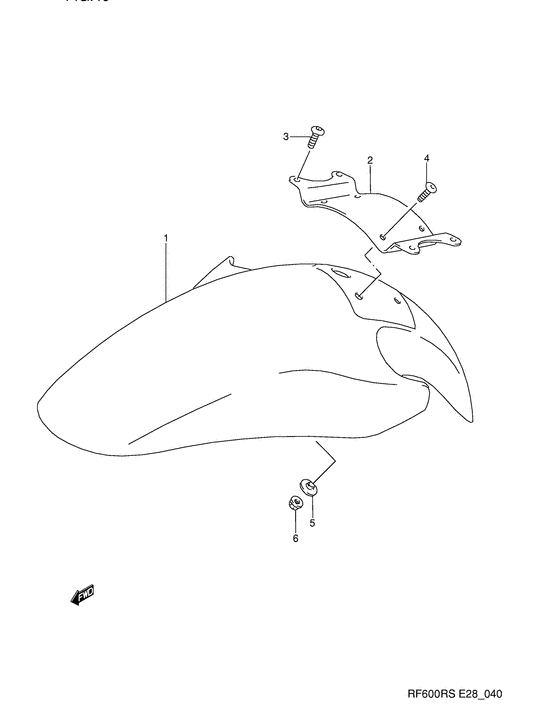 RF600 Переднее крыло