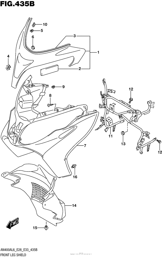Front Leg Shield (An400Zal6 E28)