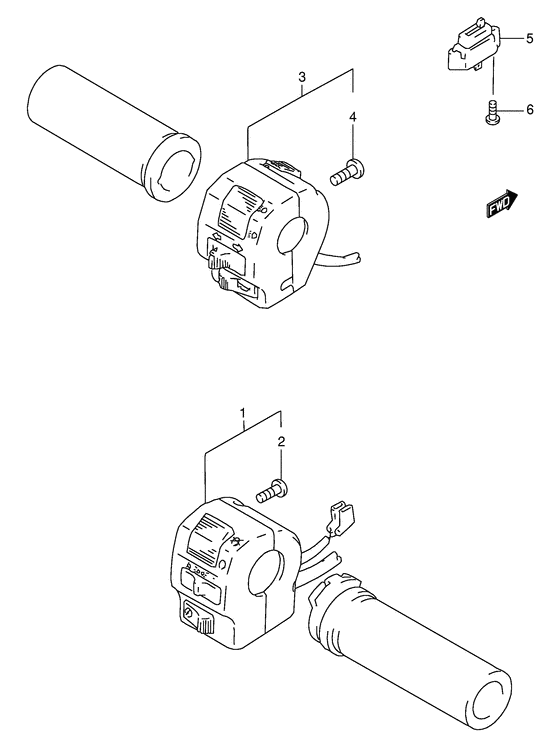 VS800 Рулевой переключатель
