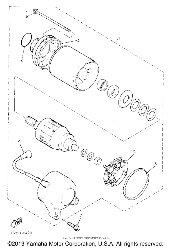 FZR1000DC Стартер