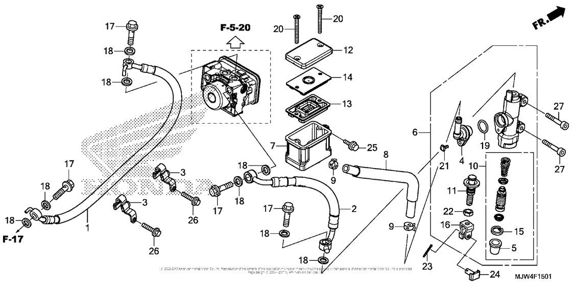 Rear Brake Master Cylinder (2)