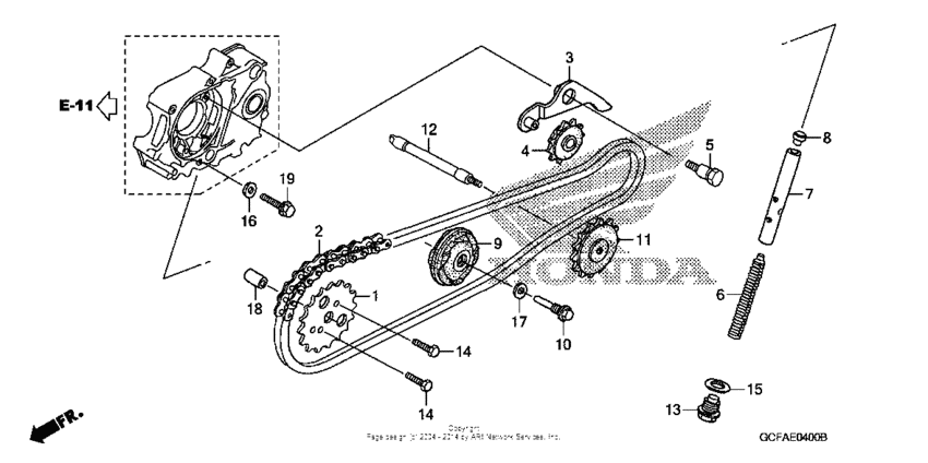 Cam chain + tensioner