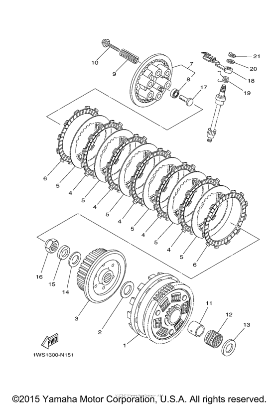 FZ07FR Сцепление