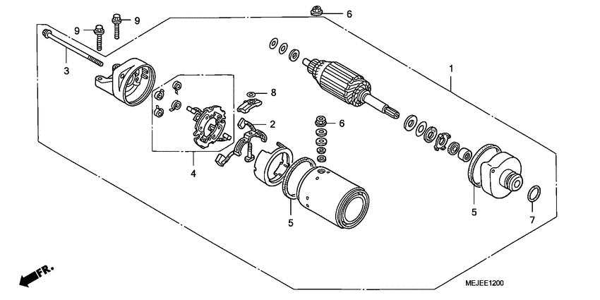 CB1300S (ABS) Стартерный мотор