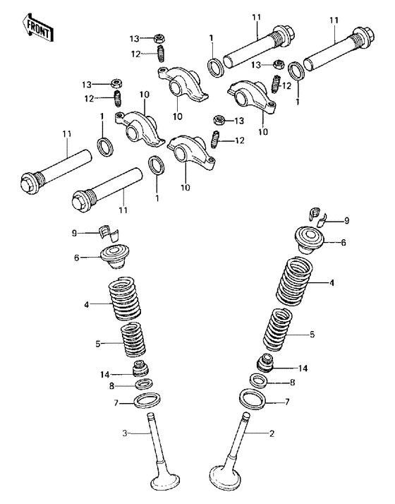 Rocker arms/valves