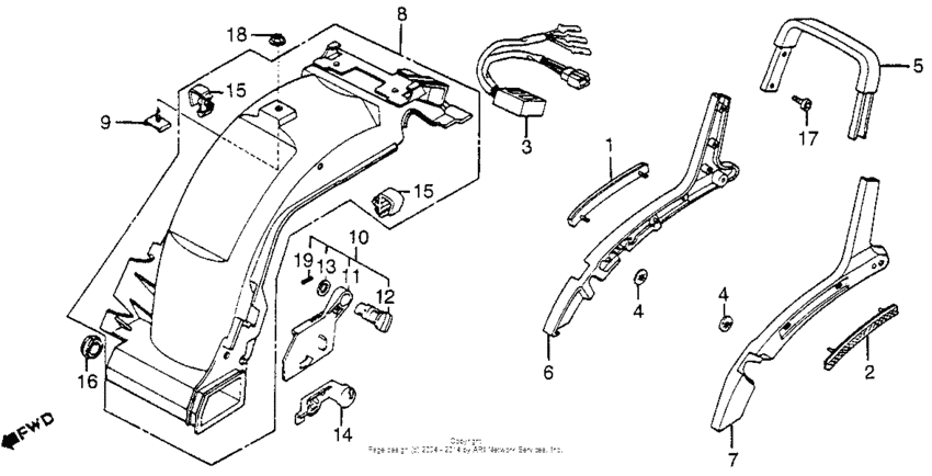 Grab rail + rear fender