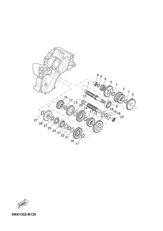 TZR50 Трансмиссия