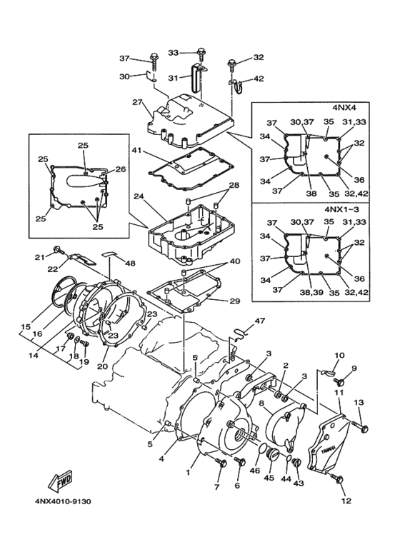 Crankcase cover ass`y  (v