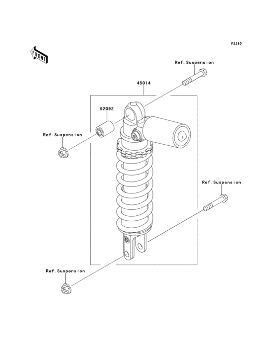 ZX600 Амортизатор