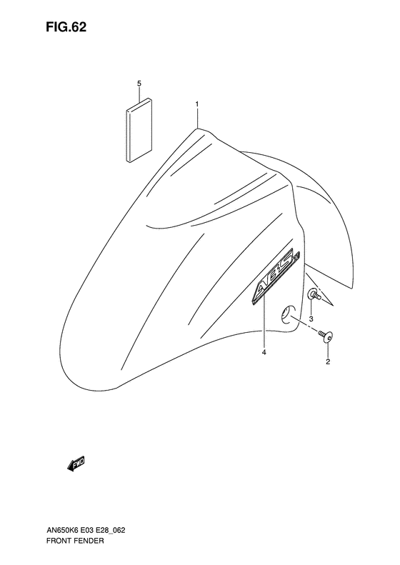 AN650 (ABS) Переднее крыло