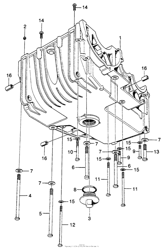 SL350 Lower crankcase