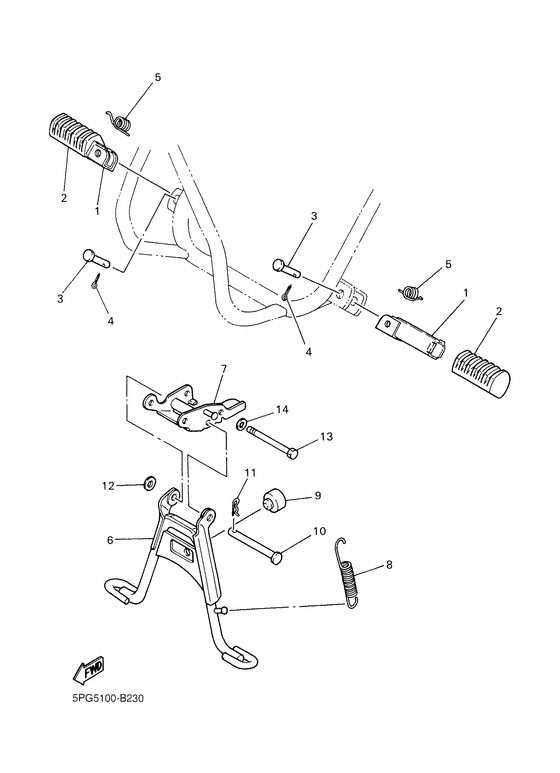 PW50 Stand & footrest